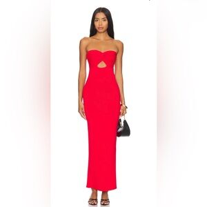 X Revolve Maia Maxi Dress in Red